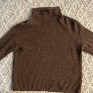 Aritzia Wilfred Brown Wool Turtleneck